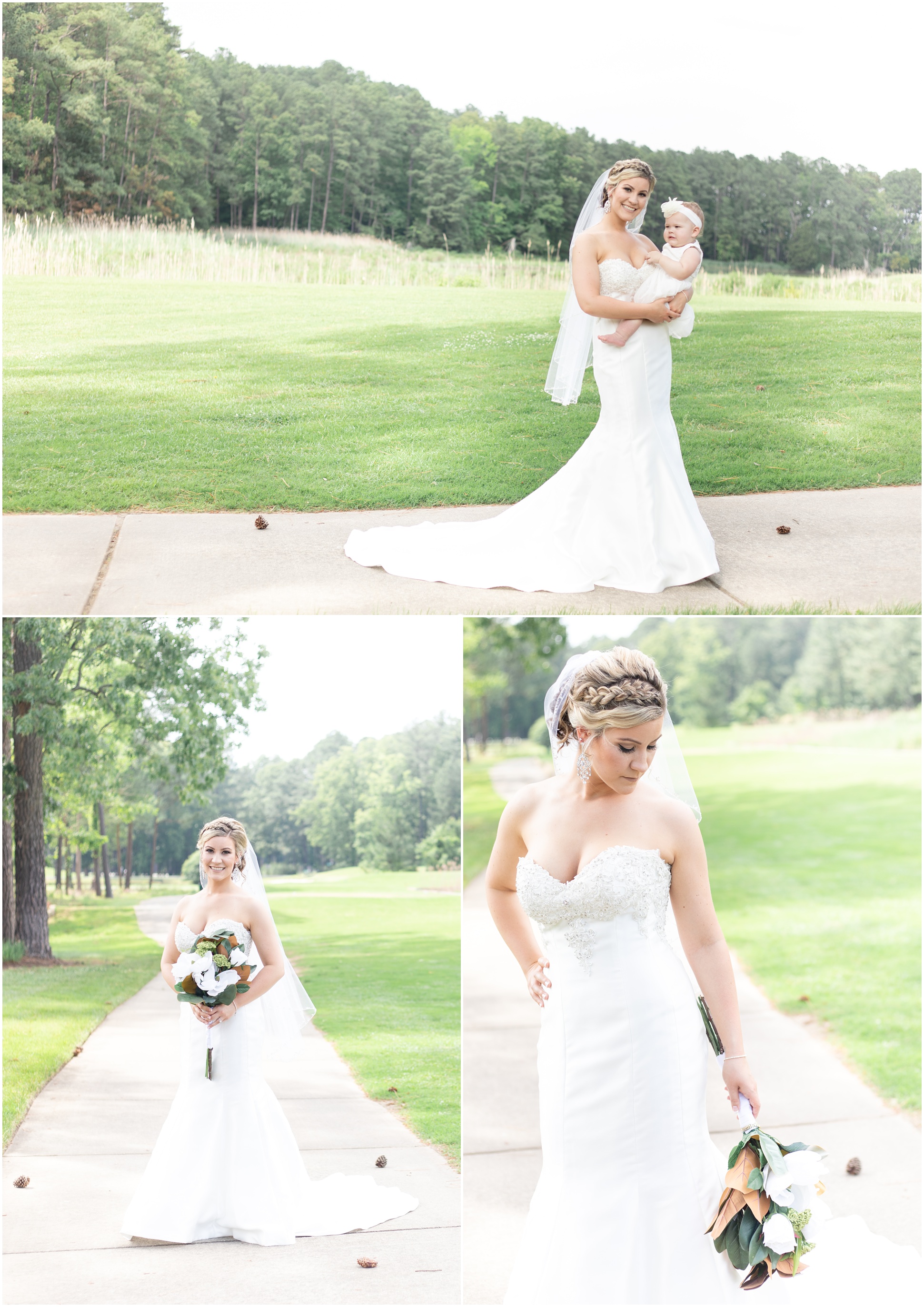 Bridal Portraits at the Swan Point Yacht and Country Club
