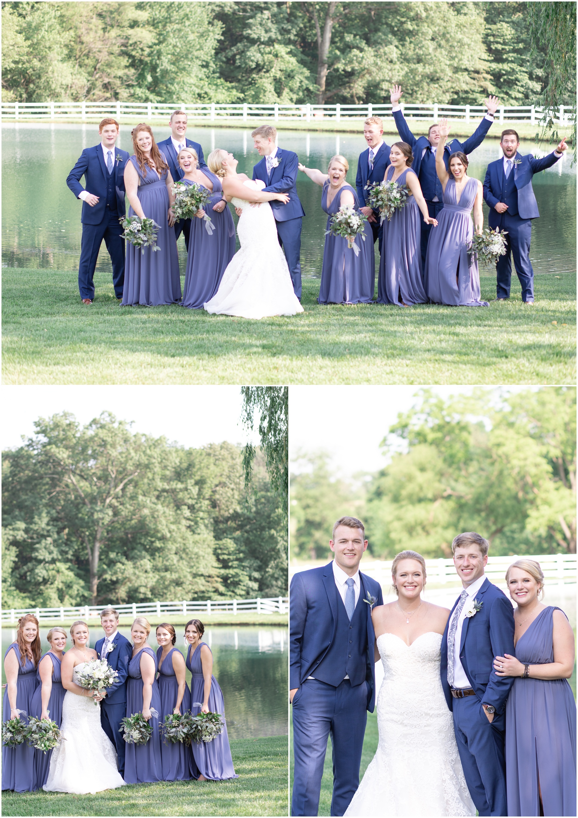 Bridal Party Pictures at Pond View Farms in MD