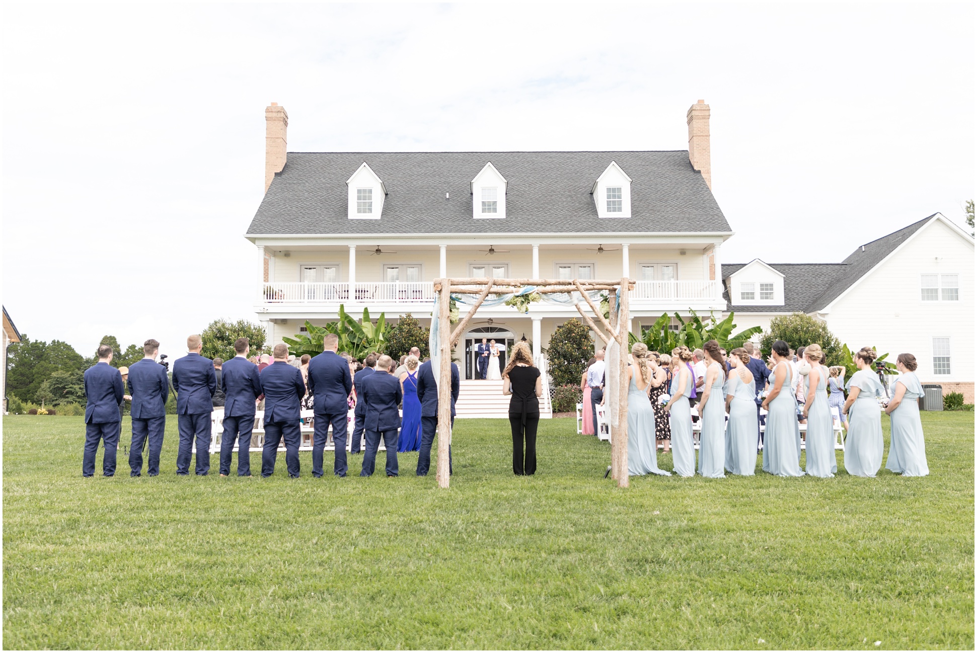 Entire ceremony image at weatherly farm