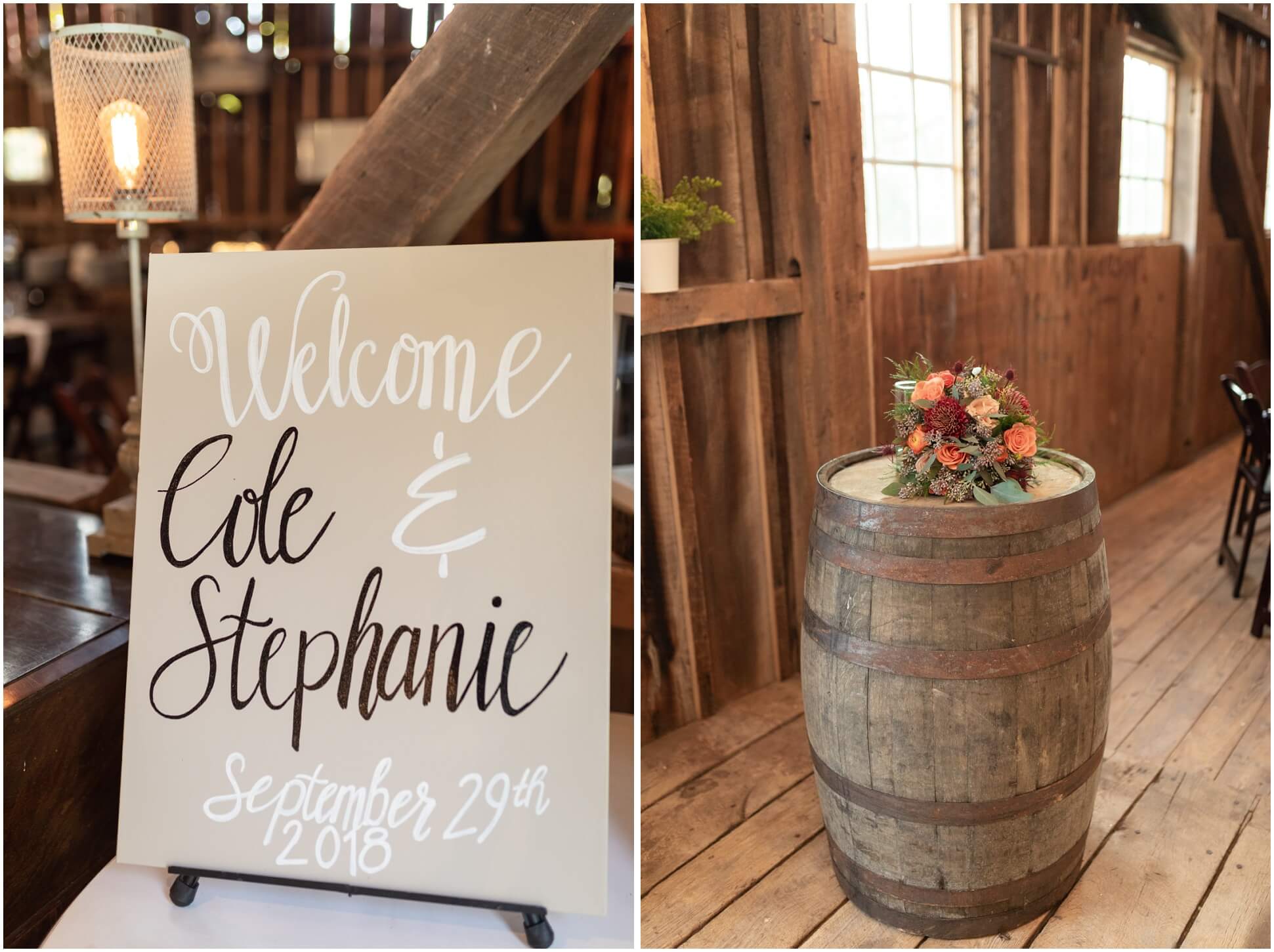 FALL RECEPTION DETAILS AT WINDING CREEK FARM