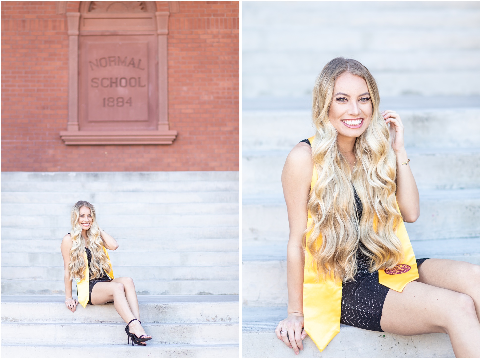 Ally Bascom's Senior Portraits at ASU Tempe at Old Main by MaeWood Photography