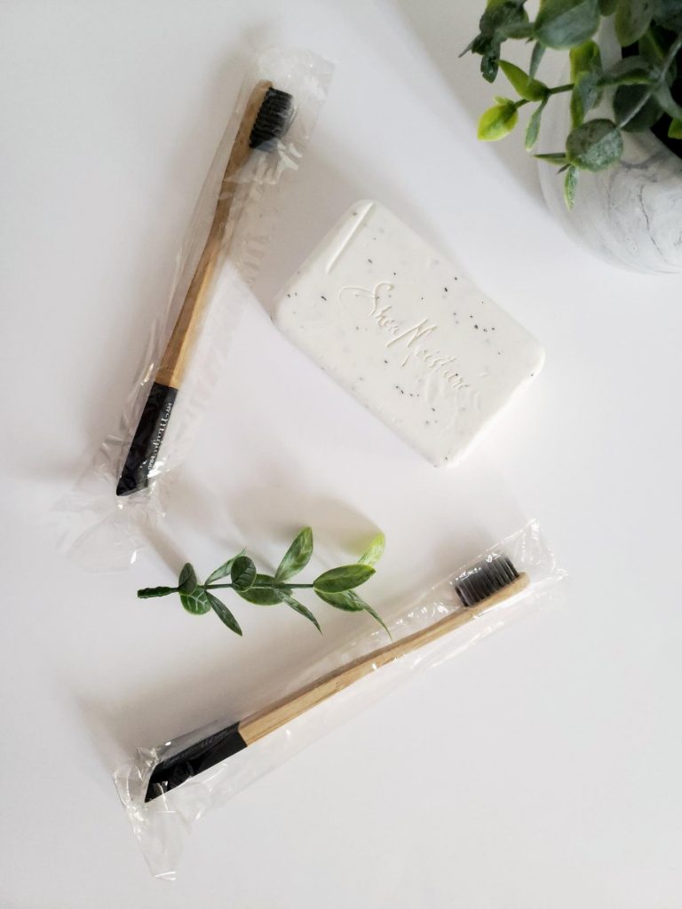 Shea Moisture Bar of Soap and Charcoal Toothbrushes