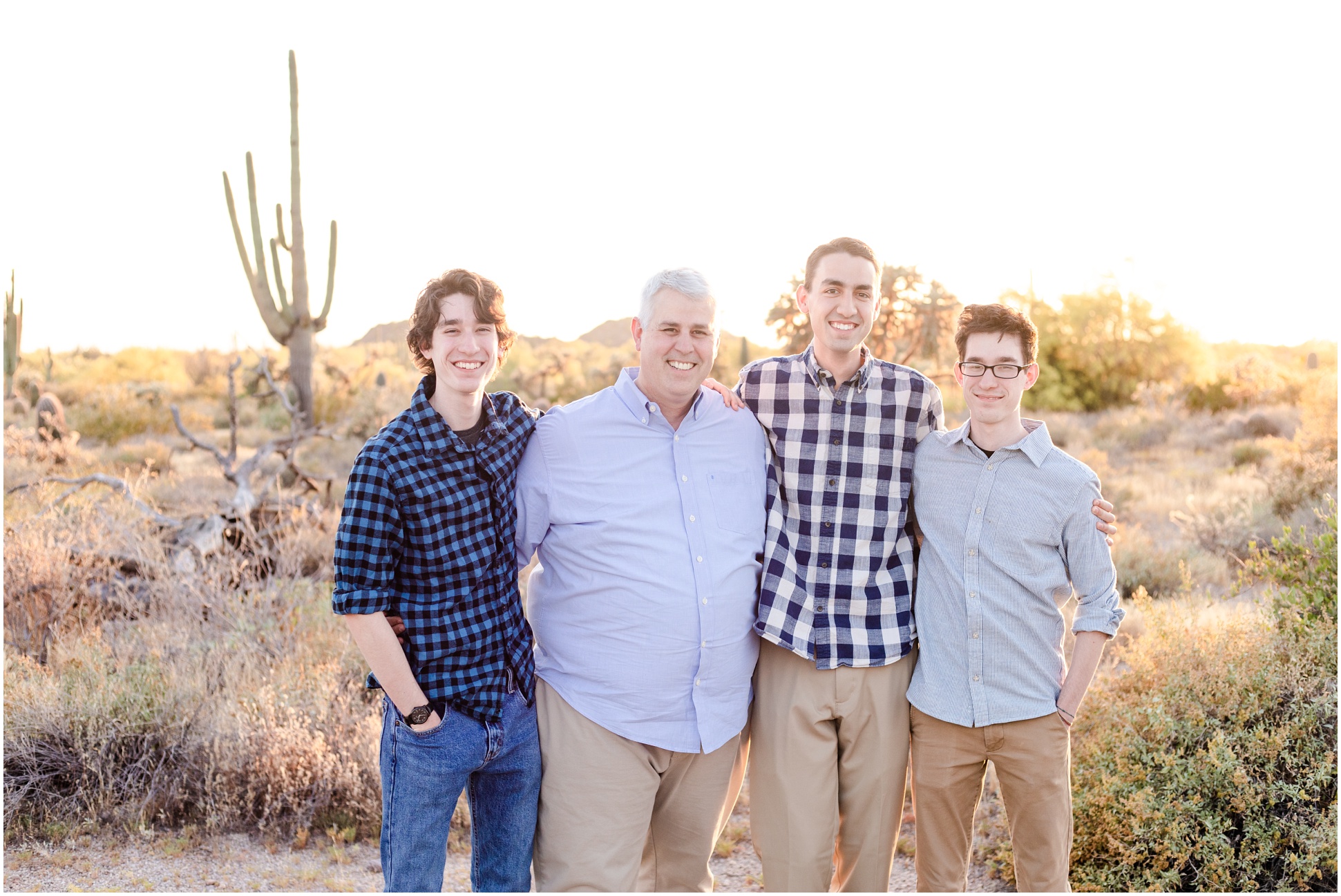 Adult Family Portrait of Grant, Travis, Trey, and Ridge