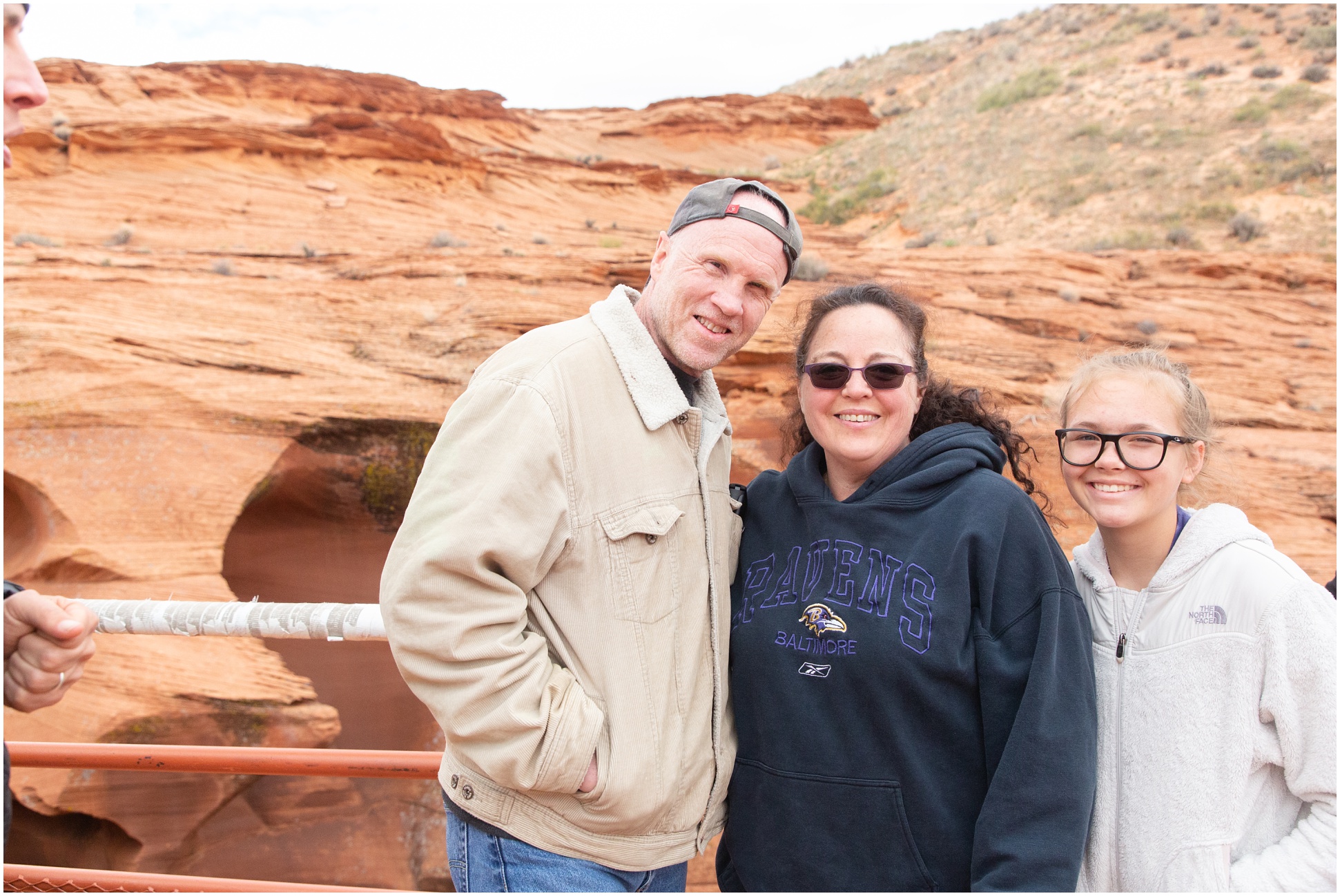 My parents, Charlie and Wendy, at the opening of Antelope Canyon