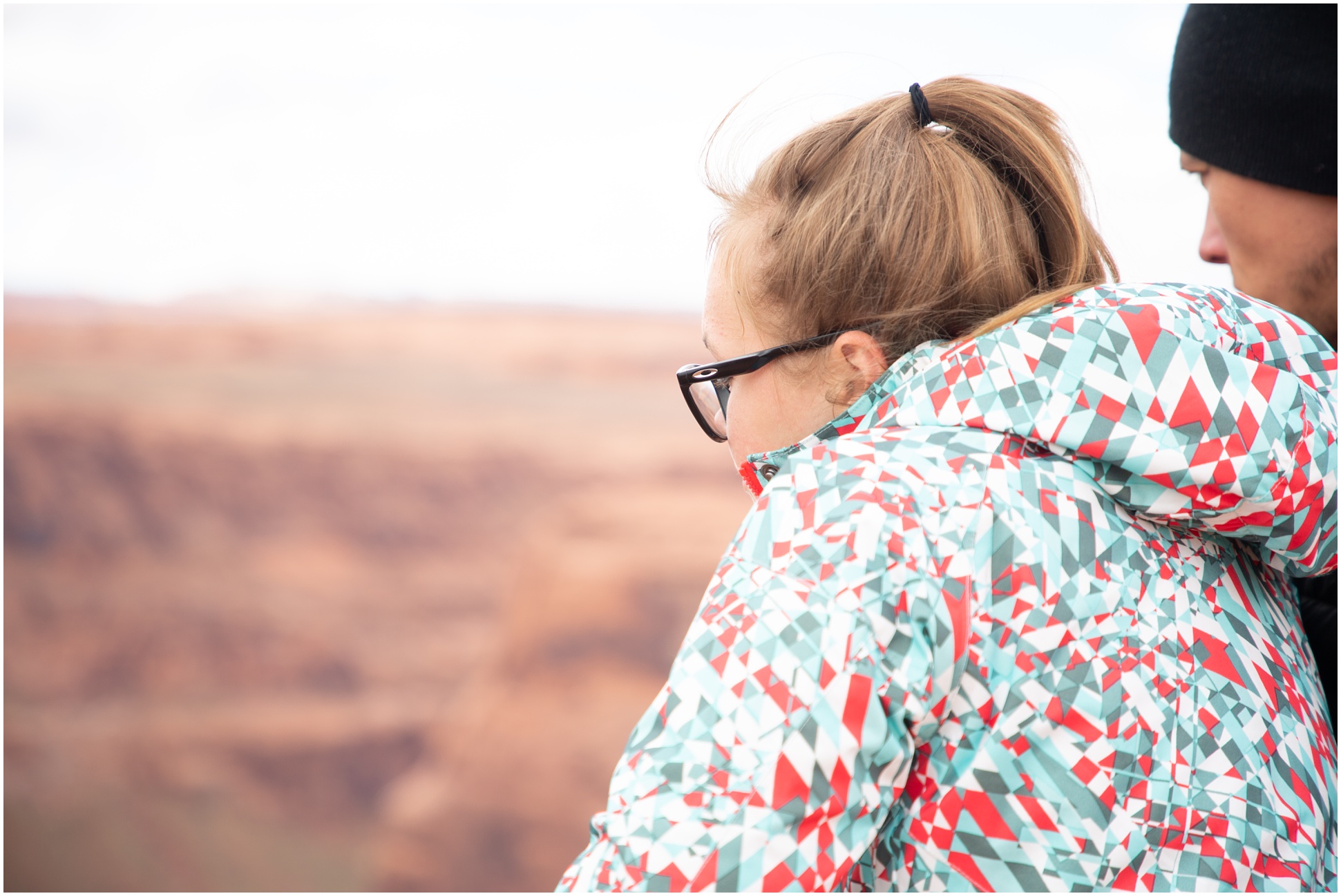 Katlyn looking out at the Horseshoe Bend