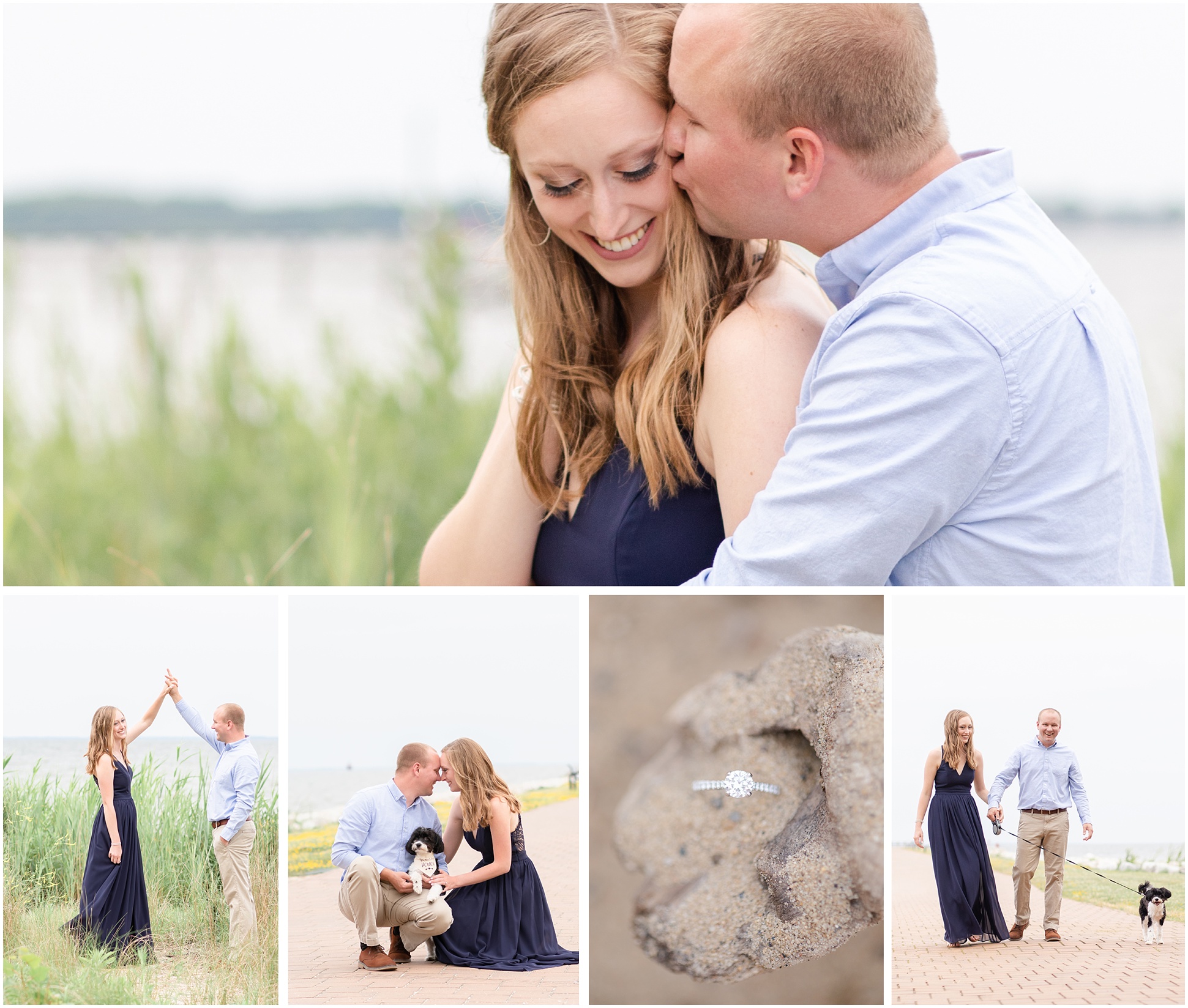 Sara and Will's Featured Image from the Waterfront Engagement Session