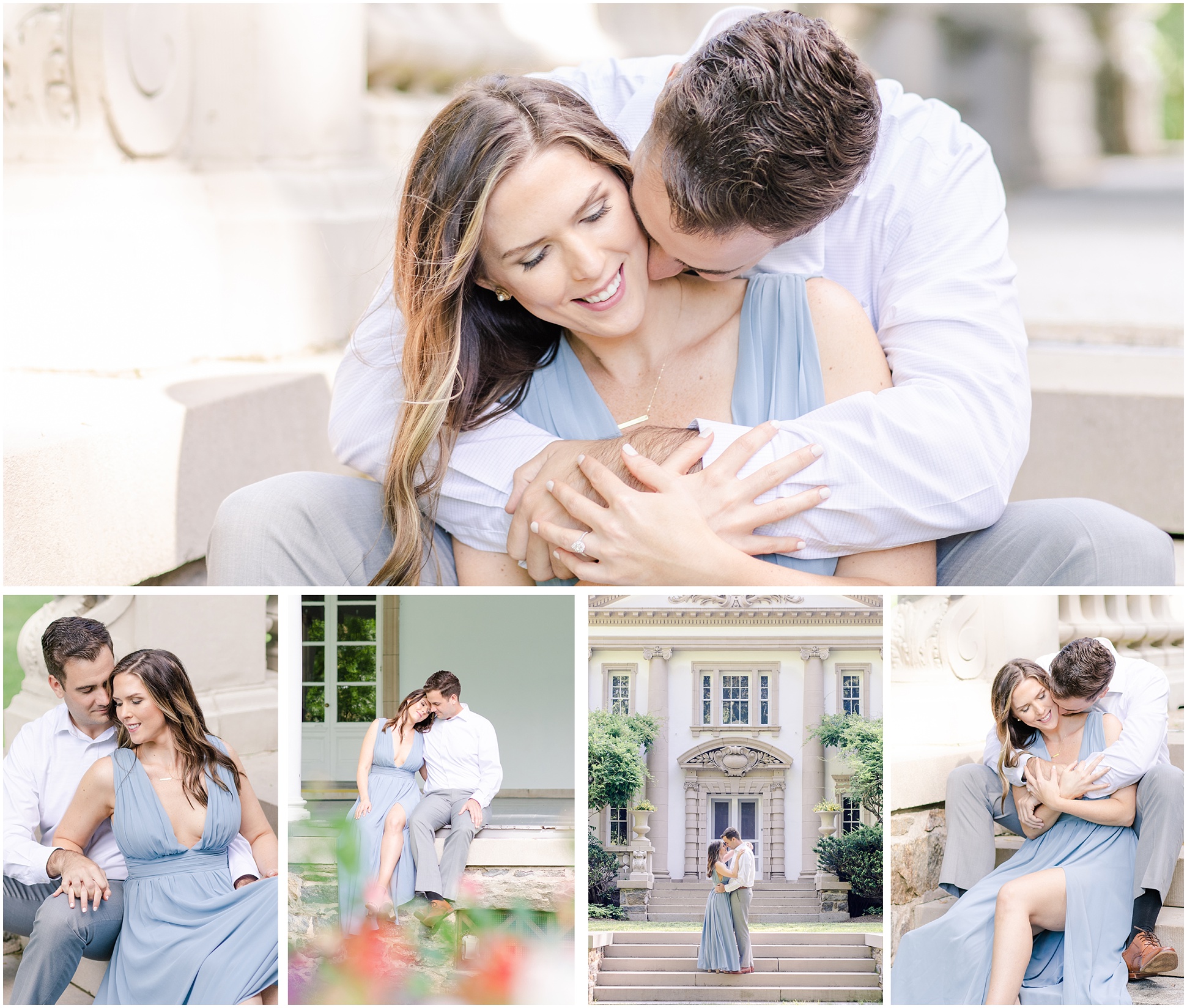 Five Images of Angela and Jeff from their Engagement Session