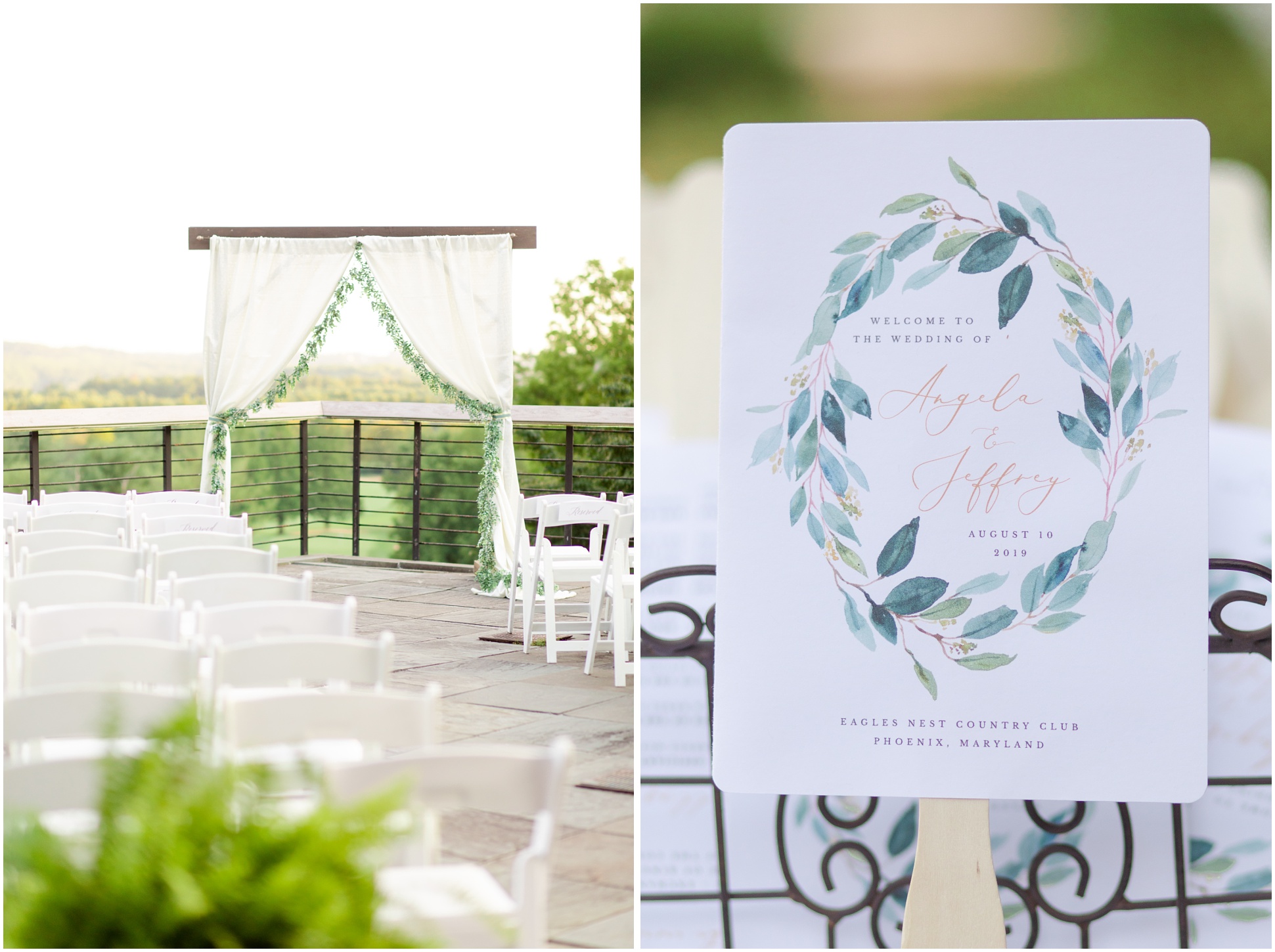 Ceremony Details at Eagles Nest Country Club
