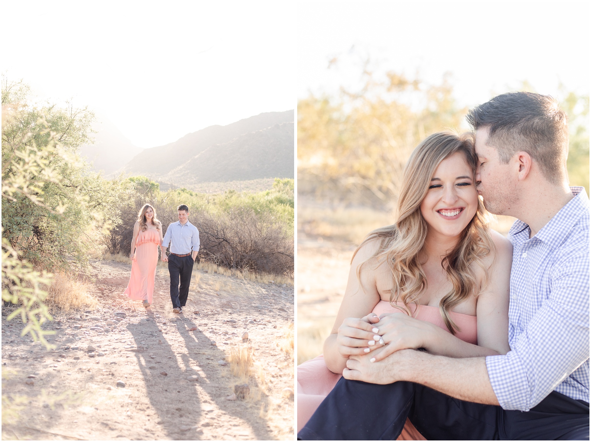 Two Images from a Salt River Engagement Session with Taylor and Matt