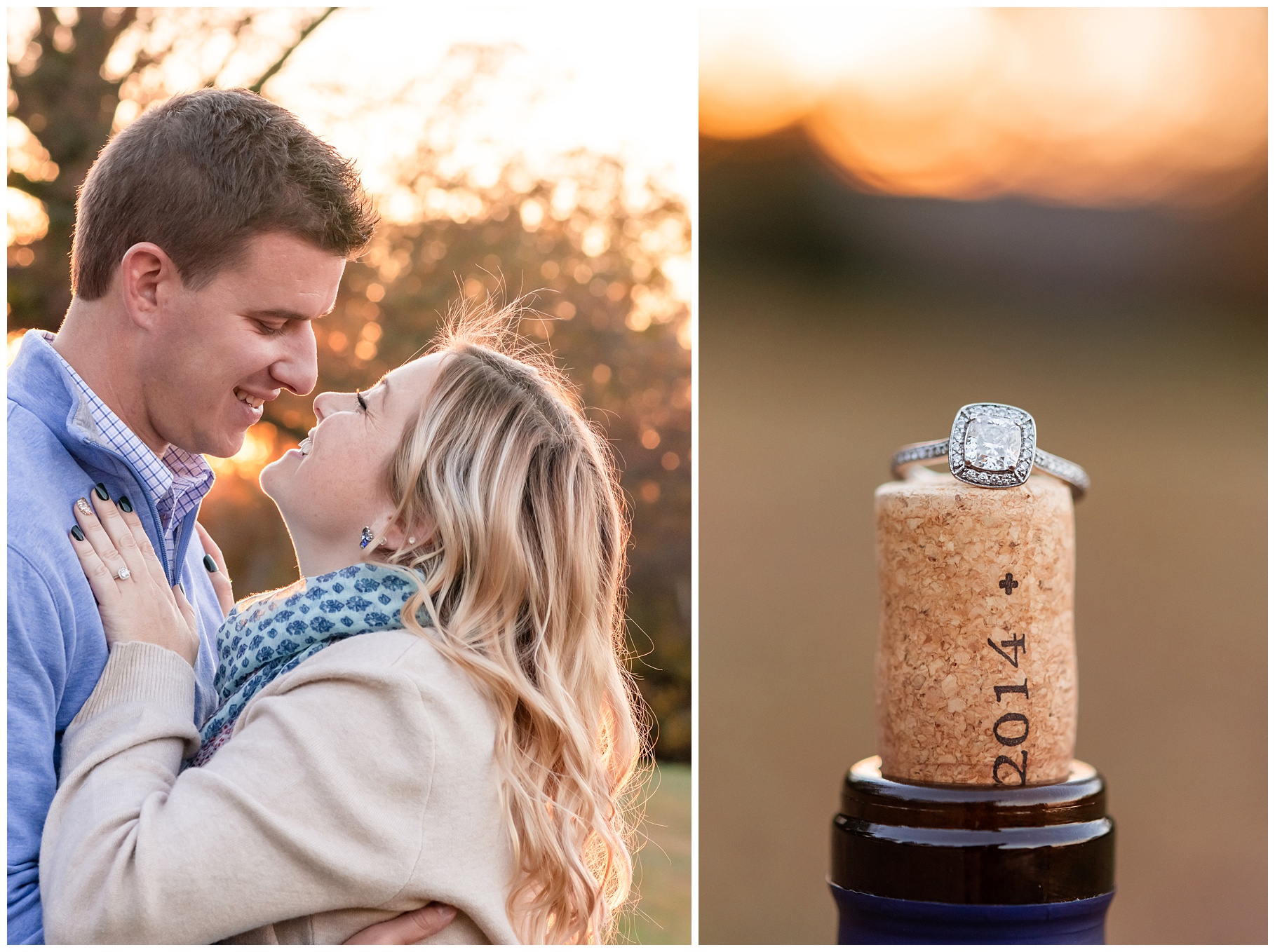 Fall engagement collage