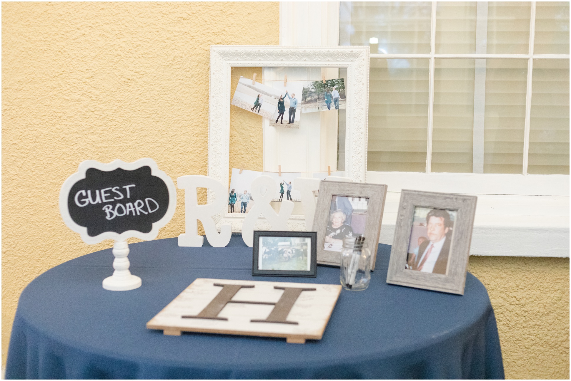 Valarie and Ryan Heaps' guest signing table