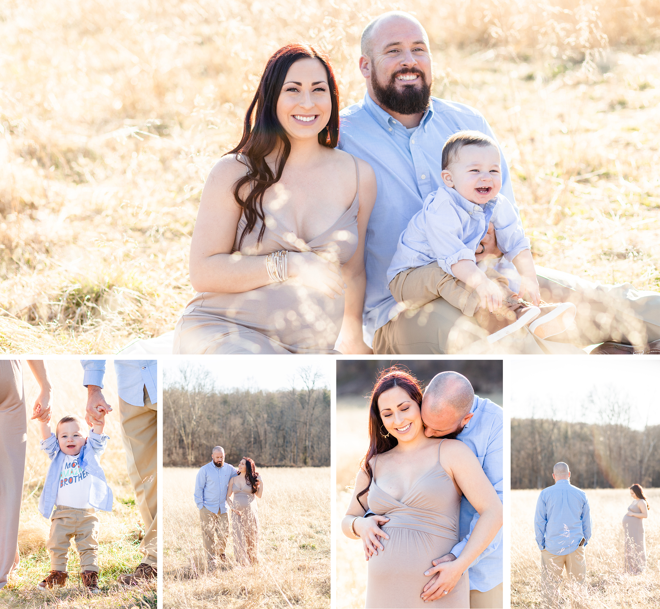 Keim Family Maternity Session Blog Collage