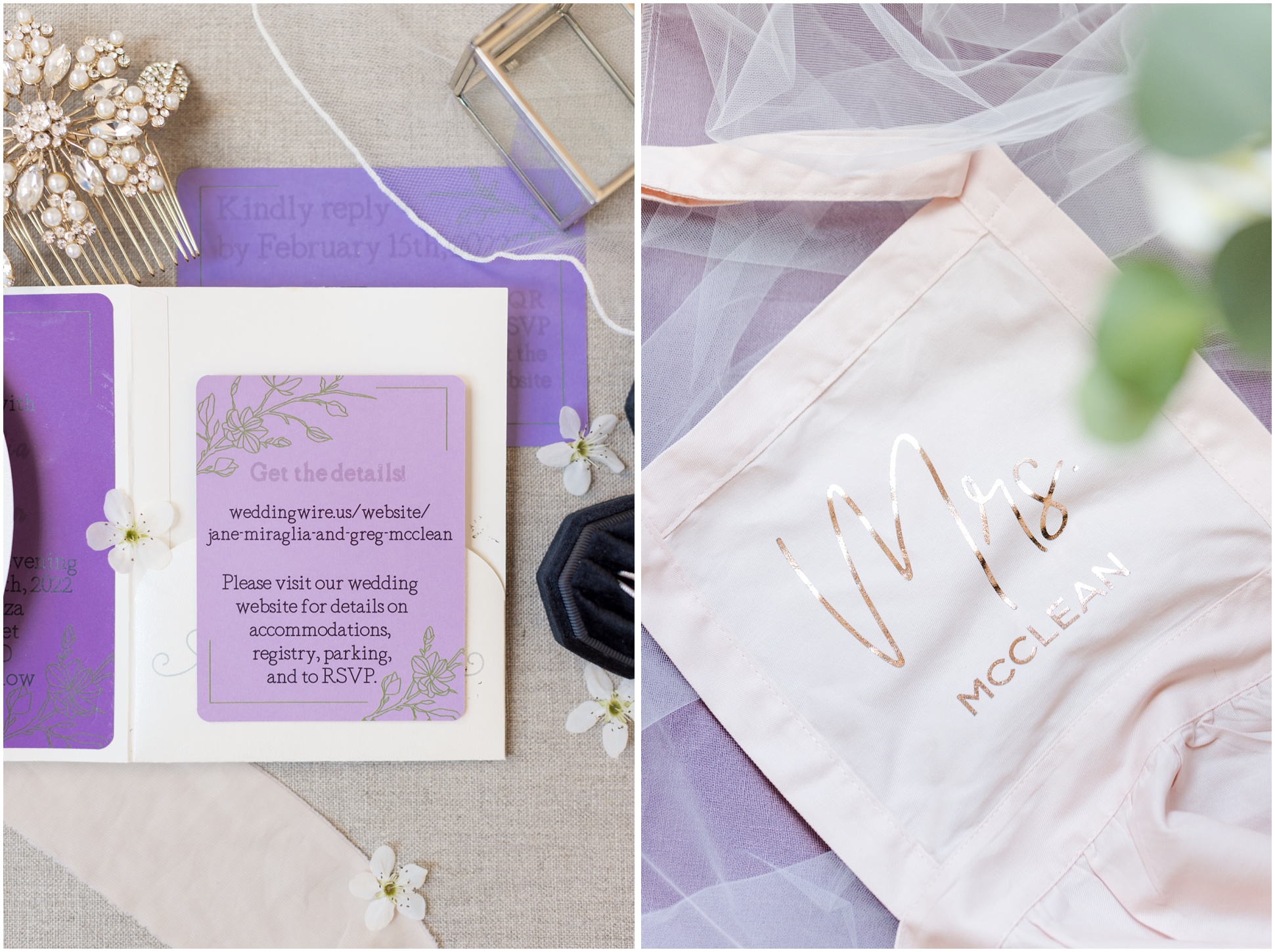 Purple Wedding Details