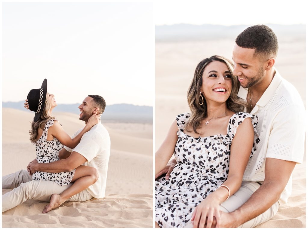 The Straddle Poses for Engagement Couples