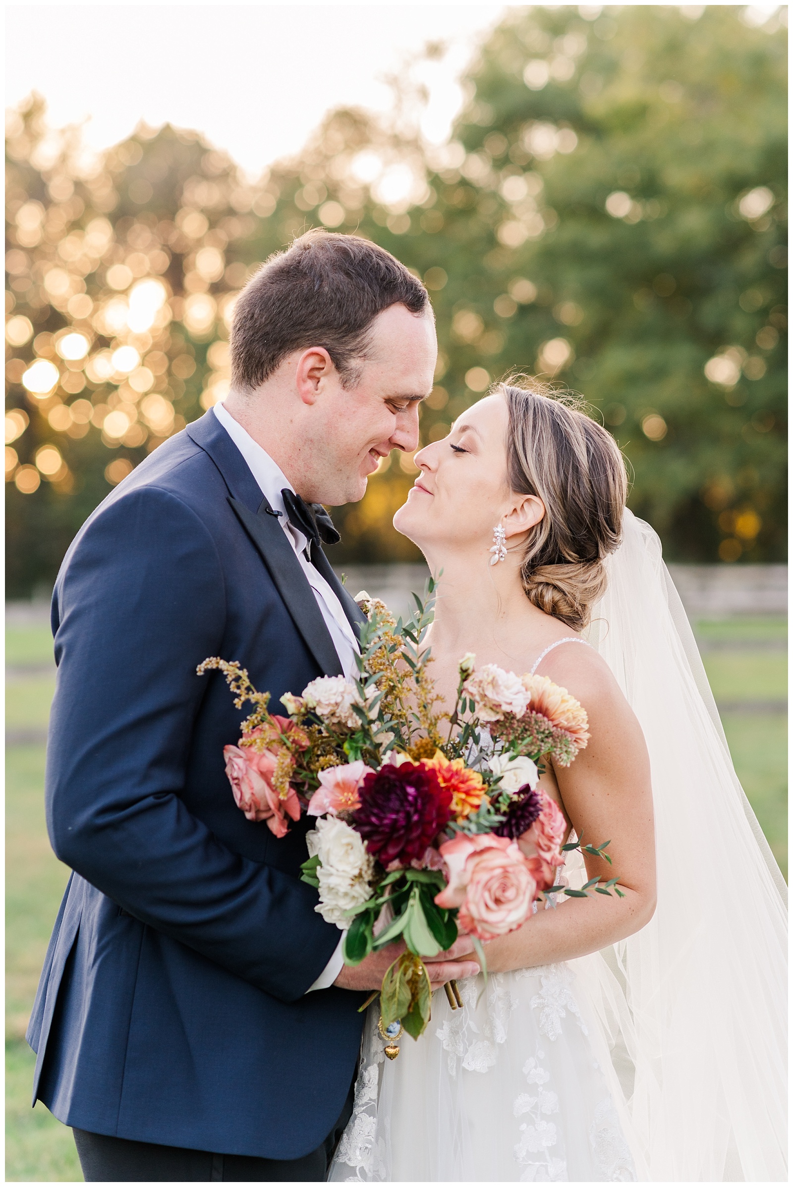 Fall Wedding Florals at Vineyard of Mary's Meadow
