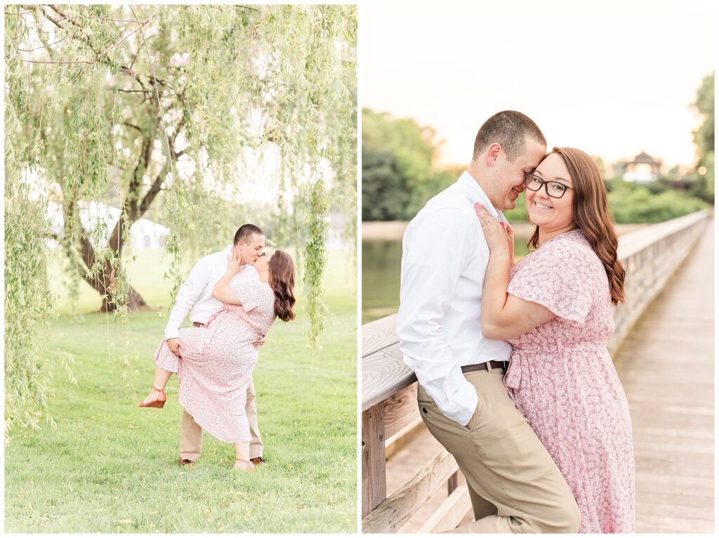 Swan Harborn Farm Engagement Session With Willow Tree