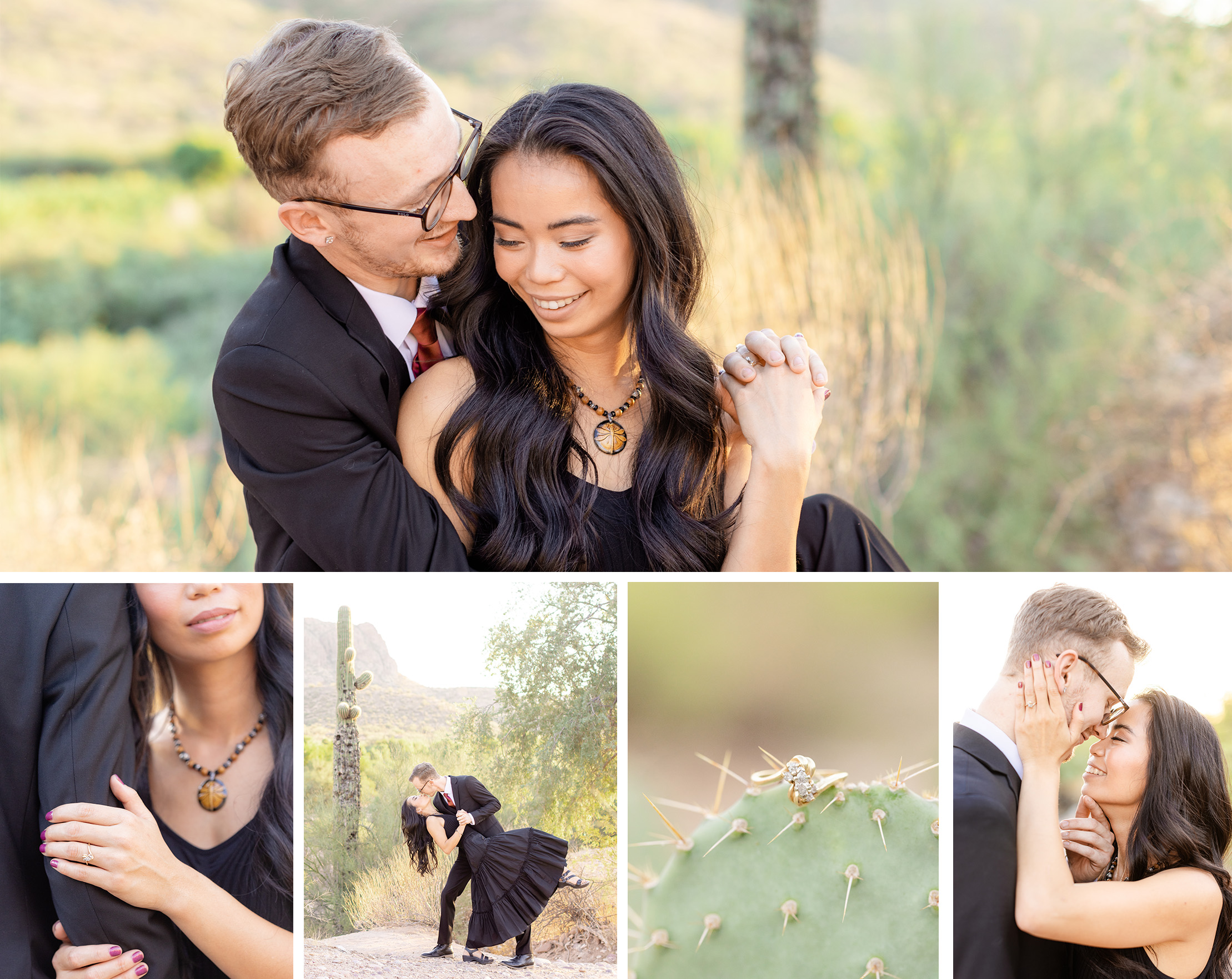 Collage of Engagement Session at Water Users Recreation Area