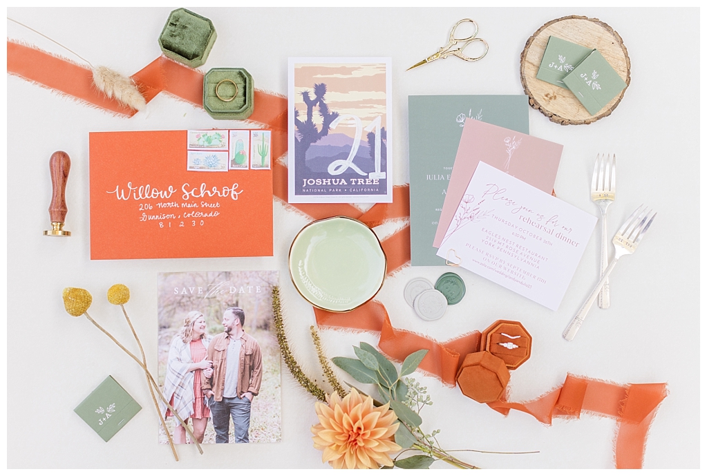 Orange Flatlay Details