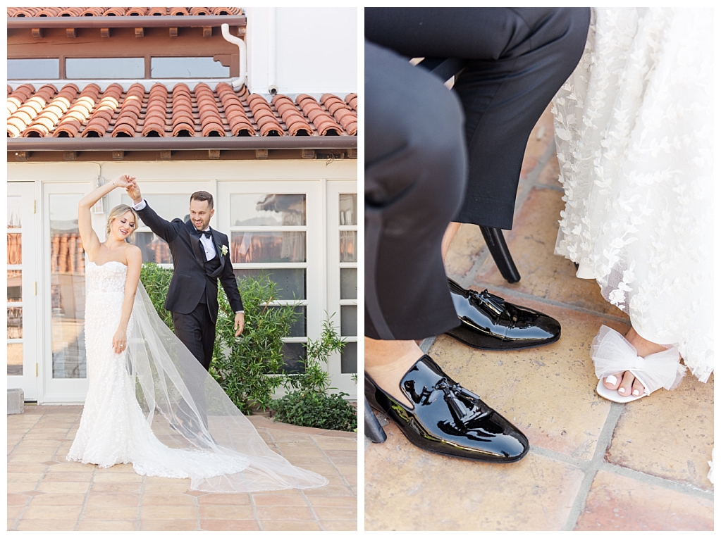 Bride and Groom Portraits at Wrigley Mansion
