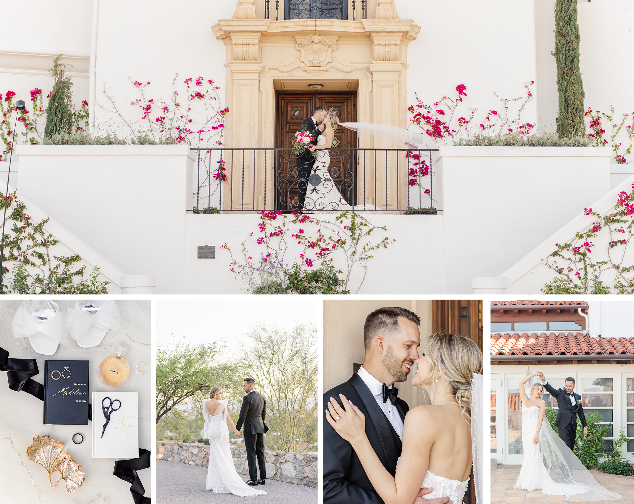 The Dobes' Wrigley Mansion Wedding Collage